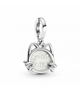 Charm colgante en plata Mi gato mascota Pandora 799329C01