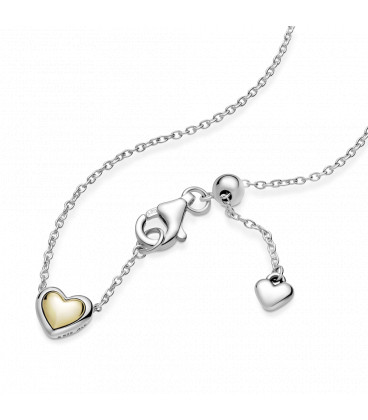 Collar Corazón Cúpula dorada Pandora 399399C00-45