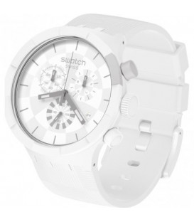 Reloj Swatch Chequered White SB02W400