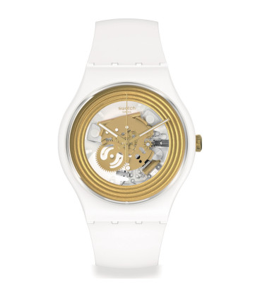 Reloj Swatch Golden Ring White SO29W107