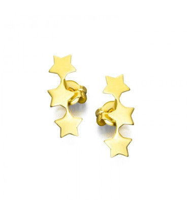 Pendientes Lecarre Triple Estrellas Oro GB018OA.00