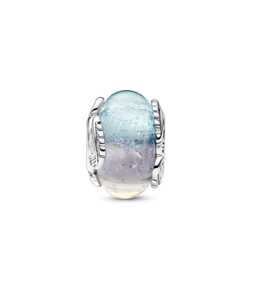 Abalorio Pandora Cristal de Murano Pluma Curvada 792577C00