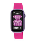 Reloj Tous Smartwatch T-Band doble correa Nylon Silicona Fucsia 200351089
