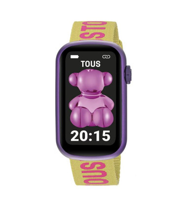 Reloj Tous Smartwatch T-Band doble correa Nylon Silicona Fucsia 200351089