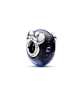 Charm Pandora Cristal de Murano Azul Mickey y Minnie Mouse de Disney 792958C01