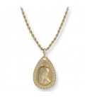 Conjunto gargantilla y medalla de 1ª Comunión Virgen María Ovalado