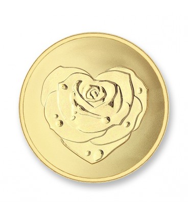 Moneda Rose & Owe to you rodio oro L