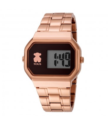 Reloj Tous D-Bear Digital de acero rosado