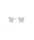 Pendientes mariposa plata circonita SEA-101-023-UU