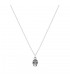 Collar calavera plata circonita negra Itemporality SNL-102-008-01